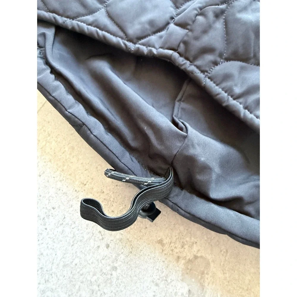 Zara Pet Collection Black Quilted Water Repellent Dog Coat Large NWT